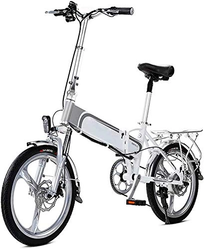 Electric Bike : MQJ Ebikes Electric Bicycle, 20-Inch Soft Tail Folding Bicycle, 36V400W Motor / 10Ah Lithium Battery / Aluminum Alloy Frame / USB Mobile Phone Charging / Led Headlight / Ladies City Bicycle