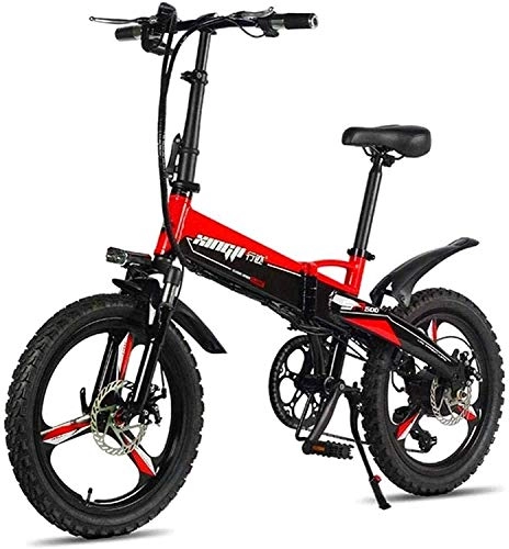Electric Bike : MQJ Ebikes Fast Electric Bikes for Adults Foldable Mountain Bikes 48V 250W Adults Aluminum Alloy 7 Speeds Electric Bicycles Double Shock Absorber Bikes with 20 inch Tire, Disc Brake and Full Suspensi
