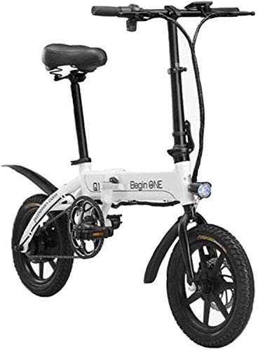 Electric Bike : MQJ Ebikes Fast Electric Bikes for Adults Lightweight Aluminum Electric Bikes with Pedals Power Assist and 36V Lithium Ion Battery with 14 inch Wheels and 250W Hub Motor Fixed Speed Cruise