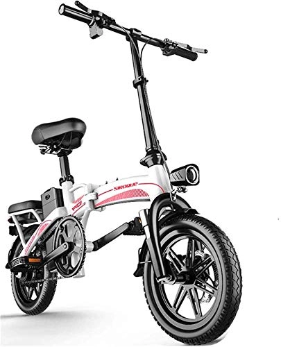 Electric Bike : MQJ Ebikes Fast Electric Bikes for Adults Portable Easy to Store in Caravan, Motor Home, 14" Electric Bicycle / Commute Ebike, 48V Lithium-Ion Battery and Silent Motor E-Bike, 150 Km, 150 Km