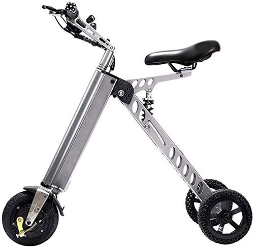 Electric Bike : MQJ Ebikes Fast Electric Bikes for Adults Portable Small Electric Adult Bike Folding Electric Bike Scooter Small Mini Electric Tricycle Female Battery Bike Weight 14Kg with 3 Gears Speed Limit 6-12-2