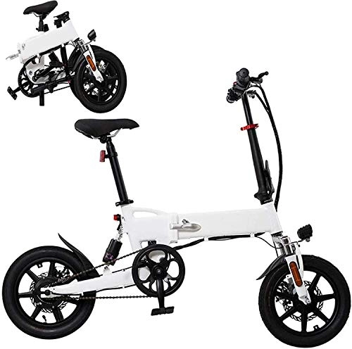 Electric Bike : MQJ Ebikes Foldable Electric Bikes for Adult, Aluminum Alloy Ebikes Bicycles, 14" 36V 250W Removable Lithium-Ion Battery Bicycle Ebike, 3 Working Modes, 7.8Ah