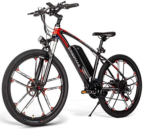 Electric Bike : MQJ Ebikes Sm26 Electric Mountain Bike for Adults, 350W 21 Speed Ebike 48V 8Ah Lithium-Ion Battery 3 Working Modes, 26" City Bike Bicycles for Men Women