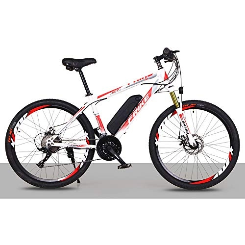 Electric Bike : MRMRMNR 27 Speeds Electric Bikes For Adults 36V 250W Electric Bicycle, 175 Kg Bearing, 2 Charging Modes, Variable Speed Off-road Moped With Mobile Phone Charging Function