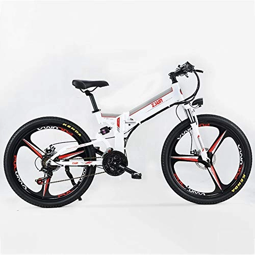 Electric Bike : MRMRMNR 48V 350W Electric Bikes For Adults Electric Bicycle Variable Speed Off-road Moped, Speed 25km / h, Load-bearing 150KG, 21-speed Transmission, Beidou GPS Positioning