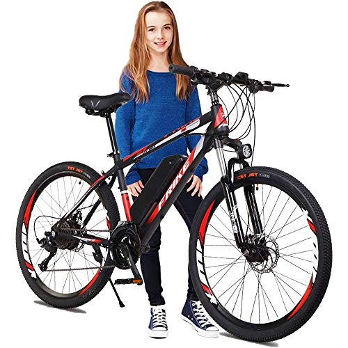Electric Bike : MRMRMNR Electric Bikes For Adults 250W Electric Bicycle, 35km / h, 175 Kg Bearing, 2 Charging Modes, LCD Smart Display, With Mobile Phone Charging Function, Variable Speed Off-road Moped