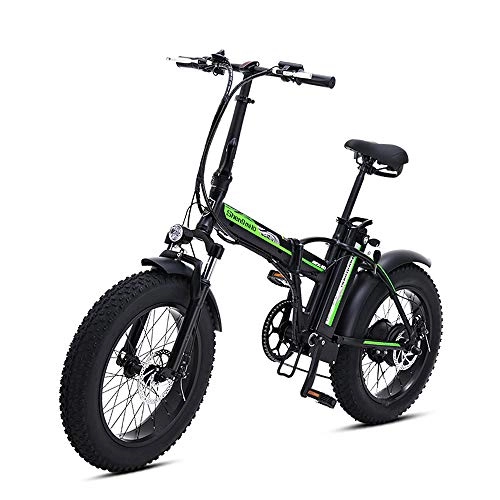 Electric Bike : MROSW Electric Bike 500W 4.0 Electric Bike Beach Cruiser Bikes Booster Bicycle Folding 48V 15AH Lithium Battery Ebike