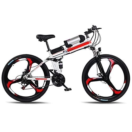 Electric Bike : Multi-purpose Electric Mountain Bikes for Adults Foldable MTB Ebikes for Men Women Aluminum Alloy Frame 250W 36V 8Ah All Terrain 26" Mountain Bike / Commute Ebike for Outdoor Cycling Travel Work Out Bla