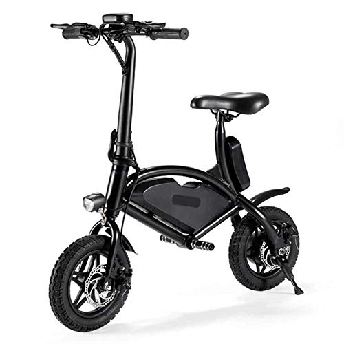 Electric Bike : MXYPF Electric Bike, With 6.6Ah Lithium Battery-350W-36V Foldable 12-inch Electric Bicycle Maximum Speed 25km / h, Disc Brake Type-suitable for Students or Adult Women