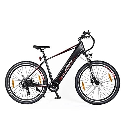 Electric Bike : MYATU 27.5 inch electric mountain bike with 13 Ah battery and 7 speed Shimano rear derailleur, 250 W