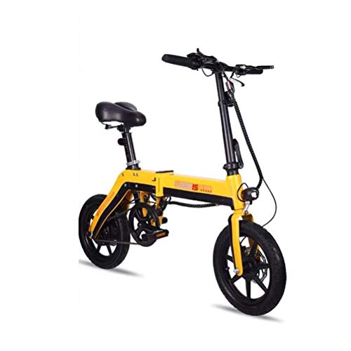 Electric Bike : MYYINGELE Portable Electric Bicycle，Folding E Bikes With 250W 36Vfor Adults，10.4 AH Lithium-Ion Battery for Outdoor Cycling Travel Work Out And Commuting Adult, A