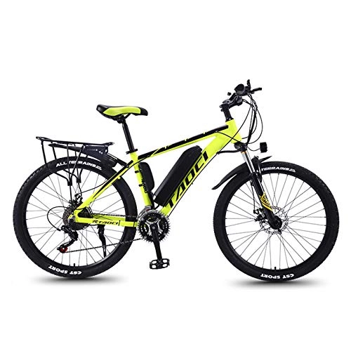 Electric Bike : MZBZYU Electric Bikes for Adult, Magnesium Alloy Ebikes Mens Mountain Bike With LED light, 26" 36V 350W Removable Lithium-Ion Battery Bicycle Ebike for Outdoor Cycling Travel Work Out, 10AH 70KM