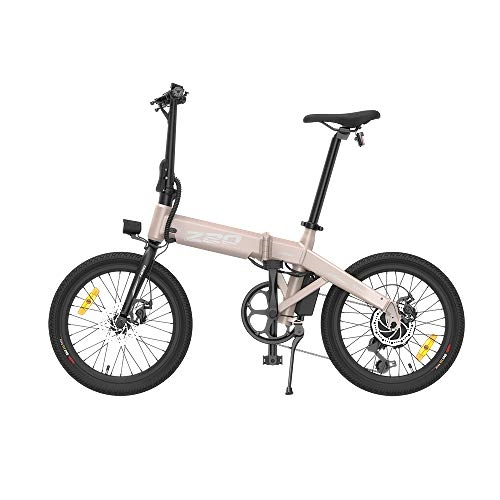 Electric Bike : N&F HIMO Z20 Electric Bikes for Adult, Aluminium Alloy Folding Electric Bike All Terrain, 14" 36V 250W 7.8Ah Lithium-Ion Battery (Golden)