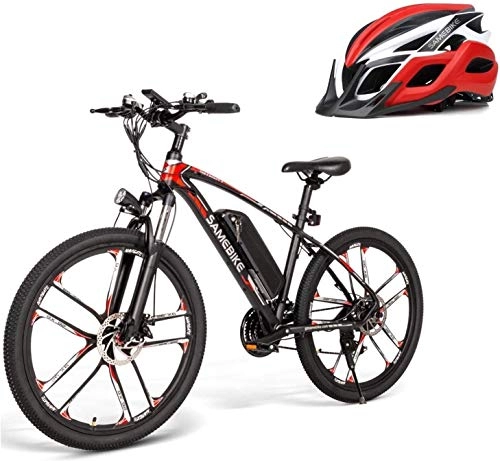 Electric Bike : N&F Samebike Electric Bikes for Adult, Aluminum Electric Mountain Bike All Terrain, 26" 48V 350W 8Ah Removable Lithium-Ion Battery (Black)