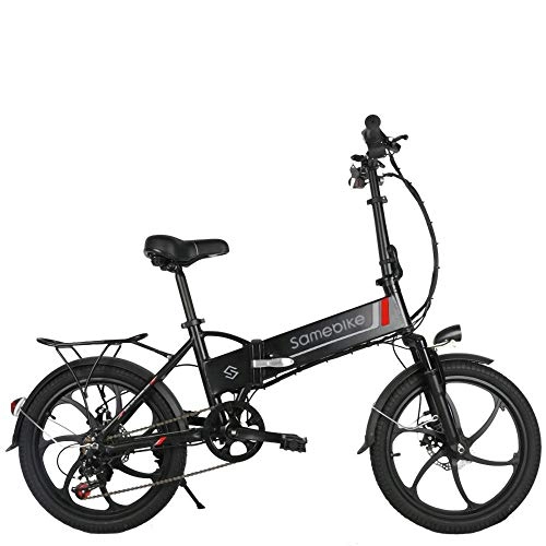 Electric Bike : NBWE Electric Bike 20 inch double electric bicycle lithium battery 250W mini electric folding bicycle