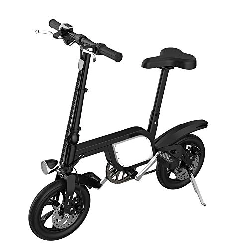 Electric Bike : NBWE Electric Bike Small Mini Electric Foldable Bicycle Lithium Ion Battery Pack is safer for electric vehicles