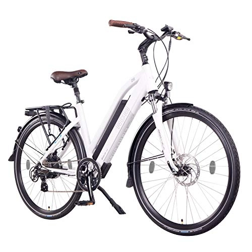 Electric Bike : NCM Milano electric bike, Trekking E-bike, 250W, 13AH 624Wh Battery, 26" / 28" (28" White)