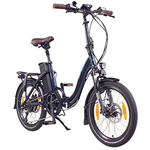 Electric Bike : NCM Paris+ Folding E-Bike, electric bike, 250W, 36V 19Ah 684Wh Battery, 20" (Paris+ 20" Dark Blue)