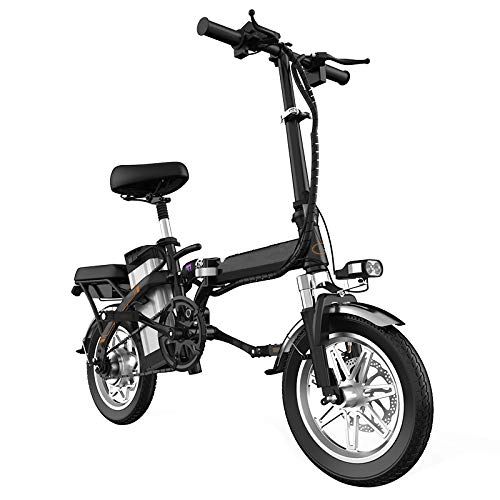 Electric Bike : NEWBII Electric Bike, Black, Quick Folding, Multiple Shock Absorption, Fixed Speed Cruise, 48V 400W Silent Motor, Short Charge Lithium-Ion Battery, 48V15A