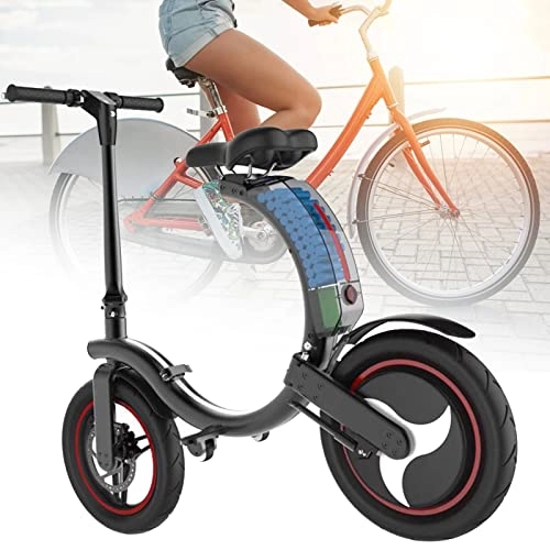 Electric Bike : Niligan Adults Folding Electric Bike, 350w High-power Motor, Stronger Climbing and Stronger Power, Can Easily Pass Through Stone Roads, Dirt Roads and Speed Bumps