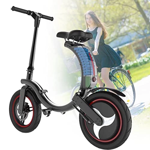 Electric Bike : Niligan Folding Electric Car, with Pedal Assist Commuting Bicycle, Max Speed 25 Km / h, 36v 7ah Lithium Battery, Easy to Store in Caravan, Motor Home, Boat, Car