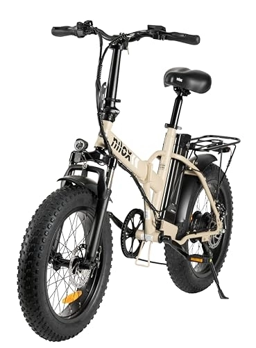 Electric Bike : Nilox, E-Bike X8 SE, Folding Electric Bike, Up to 70 km Range, Up to 25 km / h, Brushless High Speed 36 V - 250 W and Removable Battery 36 V-13 Ah, 20 x 4 Inch FAT Tyres, 5 Driving Modes