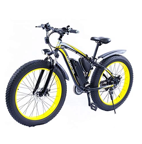 Electric Bike : NO ONE Adult Two Wheel 48 V 1000 W Lithium Battery 26 inch CE Fat Tire Touring Ebike Hunting Manual Electric Bike With Pedal