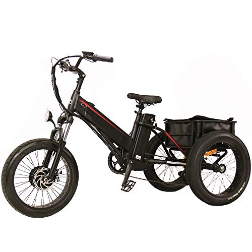 Electric Bike : NO ONE Electric Vehicle Italian EEC Heavy Loading Pedal Assisted Electric Tricycle Adults For Cargo Delivery
