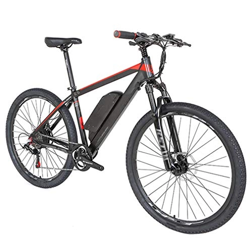 Electric Bike : NYPB 26 Inch Electric Bike, E Bikes For Adults with 250W Motor 36V 10Ah Rechargeable Lithium Battery LCD Display Max Speed 35km / h for Sports Outdoor Cycling Travel, red 36V 10AH, 27.5 * 17in