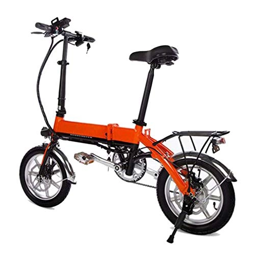 Electric Bike : NYPB Electric Bike Foldable, 14 Inch Folding E-bike 250W Motor 36V 5Ah Rechargeable Lithium Battery with LED Headlights Suitable for Sports Outdoor Cycling Travel
