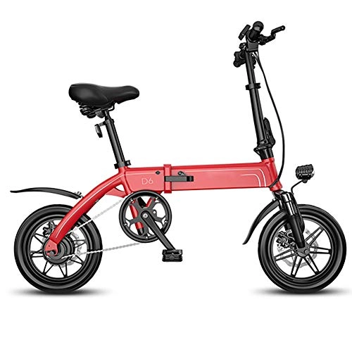 Electric Bike : Oceanindw Electric Bike, Lightweight Folding E Bike 250W 36V 10AH Removable Lithium Battery All Aluminum Alloy Frame City Bicycle for Unisex