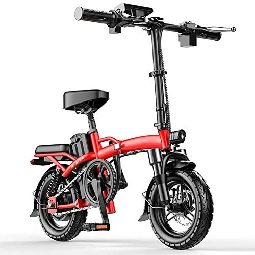 Electric Bike : Oceanindw Folding Electric Bike, City Bicycle Three Modes Riding Assist Range Up 80km Lightweight Power Assisted Ebike for Unisex