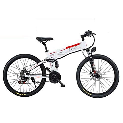 Electric Bike : Oceanindw Folding Electric Bike, Electric Trekking / Touring Bike Lightweight Aluminum Alloy with 48V 350W 12Ah Lithium-ion battery City Bicycle