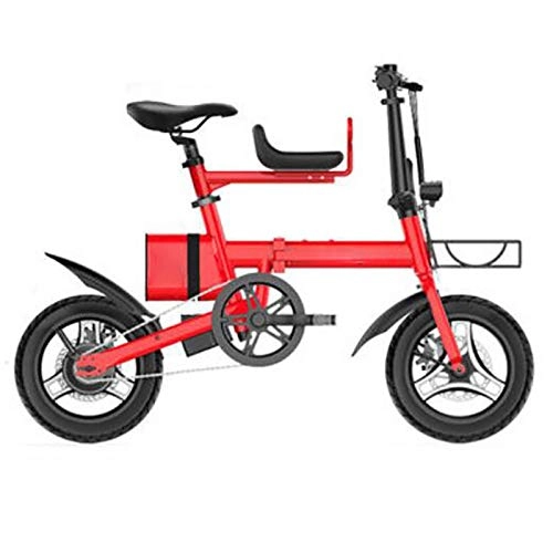 Electric Bike : Oceanindw Folding Electric Bike for Adults, City Mountain Bicycle Three Modes Riding assist range up 40km Portable Easy to Store Commute Ebike