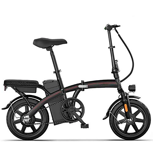 Electric Bike : Oceanindw Folding Electric Bike for Adults, Commute Lightweight E Bike 240W Brushless Motor 48V Removable Lithium-Ion Battery with 3 Riding Modes City Bicycle
