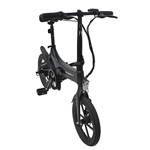 Electric Bike : ONEBOT S6 Electric Bike, 16'' E-Bike Folding Electric Bike with Pedals, 36V 6.4Ah 250W -25KM / h, 3-Speed Adjustment, Lightweight Magnesium Alloy Bike Frame, Non-Slip Wear-Resistant Tire Suitable