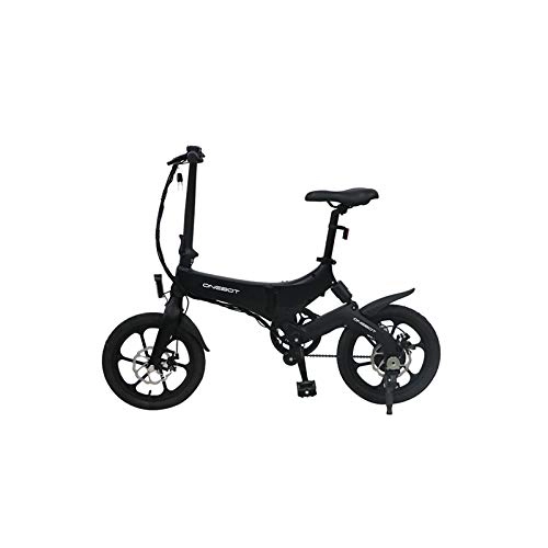 Electric Bike : ONEBOT S6 Electric Bikes for Adult, Magnesium Alloy Folding Electric Mountain Bike All Terrain, 16" 36V 250W 6.4Ah Built-In Removable Lithium-Ion Battery，Maximum Riding 50KM (Black)