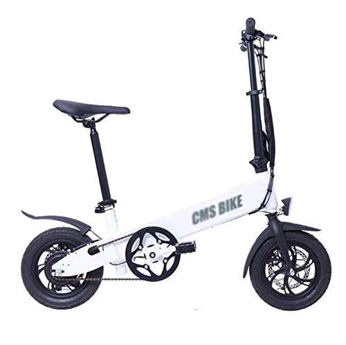 Electric Bike : ONLYU Folding Electric Bicycle, 12 Inch Portable Ultra Light E-Bikes 36V250W Motor Aluminum Alloy Electric City Car 36V 13Ah Lithium Battery, 60Km Long Life
