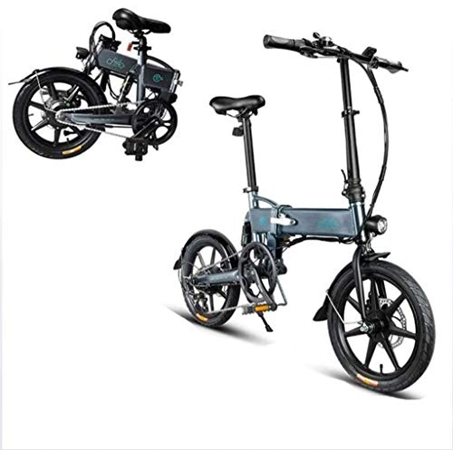 Electric Bike : ONLYU Folding Electric Bike, 36V 250W Foldable E-Bike with Removable Large Capacity 7.8Ah Battery, 16 Inch Lightweight Bicycle for Adults Teens(Gray)