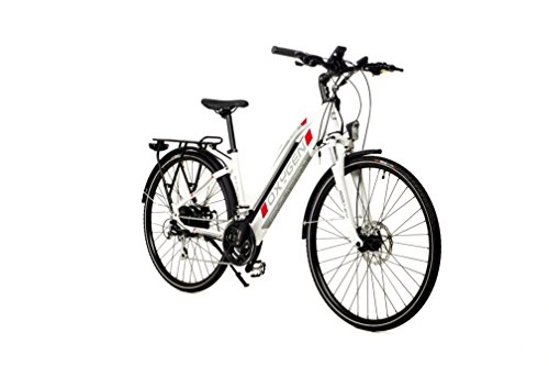 Electric Bike : Oxygen S-CROSS ST Electric Bike White 17in 10.4Ah