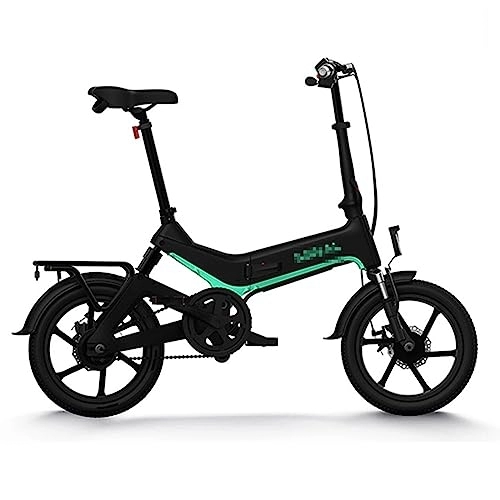 Electric Bike : Parent-Child Mobility Electric Bicycle, Built-In Lithium Battery Battery Bicycle, Foldable Electric Moped, Suitable for Commuting, Shopping, Grocery Shopping, C