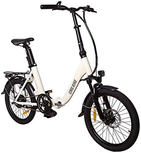Electric Bike : PARTAS Sightseeing / Commuting Tool - 20-Inch Aluminum Alloy Folding Bicycle Ultra-Light Hidden Battery-Powered Bicycle Adult Mobility Electric Car