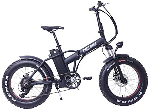 Electric Bike : PARTAS Sightseeing / Commuting Tool - 20 Inch Variable Speed Aluminum Alloy Folding Electric Bicycle LCD Dashboard Snow Beach Fat Tire Mountain Bike Suitable