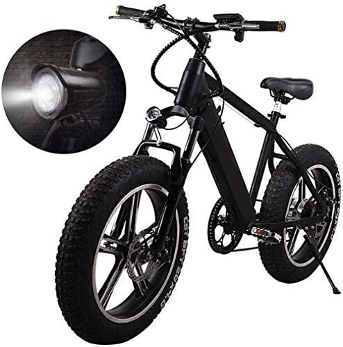 Electric Bike : PARTAS Travel Convenience A Healthy Trip Electric Folding Bike Fat Tire 20 4" With 48V 500W 15Ah Lithium-Ion Battery, And Disc Brake 20 Inch Wheel Mountain Electric Bike