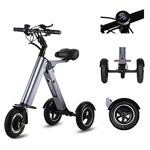 Electric Bike : Pc-Glq 10'' Folding Electric Mountain Bike, 250W Electric Bike with 7.8Ah Lithium-Ion Battery, Aluminum Alloy Frame, City Electric Bicycle Lightweight Electric Bicycle, Top Speed 25KM / H
