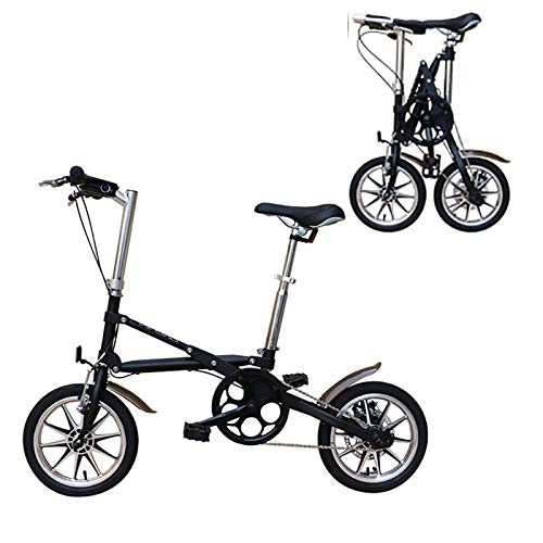 Electric Bike : Pc-Glq 14" Electric Bicycle, Small Bicycle, 250W Foldable City Electric Bicycle, Detachable Battery, Three Modes, Maximum Speed 25Km / H, 36V / 8AH Lithium Battery, Black