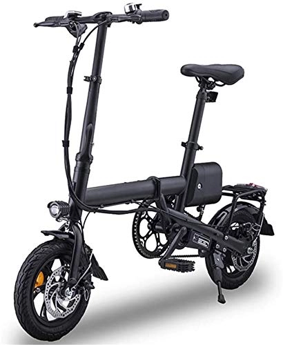 Electric Bike : PIAOLING Profession Folding Electric Bike Lightweight Foldable Compact Ebike for Commuting & Leisure, 350W 12 Inch 36V Lightweight with LED Headlights, Maximum Load 100Kg Inventory clearance