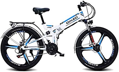 Electric Bike : PIAOLING Profession Folding Electric Mountain Bike 26" / 24" Mountain Bike, Front And Rear Double Shock Absorption Three Working Modes for Adults City Commuting Outdoor Cycling Inventory clearance