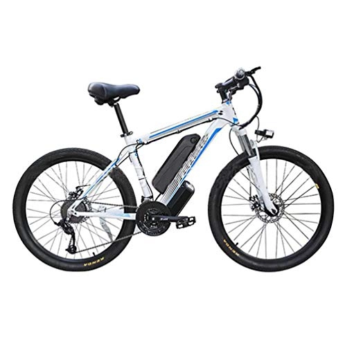 Electric Bike : PinkDreamland 26'' Electric Mountain Bike Adult 21 Speed Gear Removable Large Capacity Lithium-Ion Battery (48V 350W) Electric Bike Three Working Modes, B
