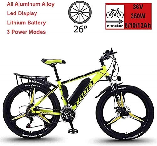 Electric Bike : PLYY Electric Bikes For Adult, Mens Mountain Bike, Magnesium Alloy Ebikes Bicycles All Terrain, 26" 36V 350W Removable Lithium-Ion Battery Bicycle Ebike, For Outdoor Cycling Travel Work Out